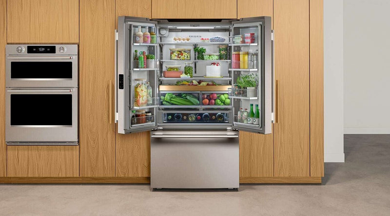 Réfrigérateur KitchenAid de 36 po et de 24 pi3 de profondeur comptoir à portes françaises - inoxydable PrintShieldMC - KRFC236SPS