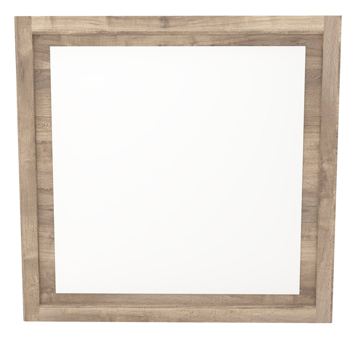 Miroir de commode de chambre à coucher Oakley, fabriqué au Canada - naturel