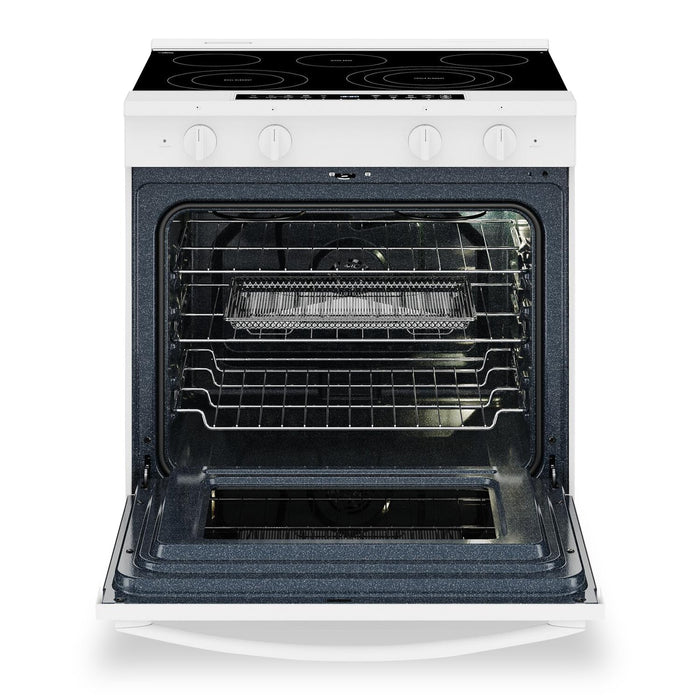 Cuisinière électrique Whirlpool de 5,3 pi3 avec friture à air et revêtement WipeCleanMC - blanc - YWSES7530RW