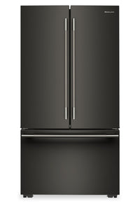  Réfrigérateur KitchenAid de profondeur comptoir à portes françaises avec distributeur d’eau interne - minerai noir - KRFC336SBE