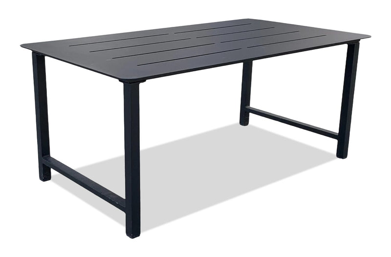Ensemble Vegas 4 pièces pour la terrasse à l’extérieur avec causeuse, 2 fauteuils et table à café - naturel et noir