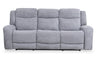 Sofa à inclinaison électrique Atlantis de 90 po en tissu avec ports USB - gris tourterelle