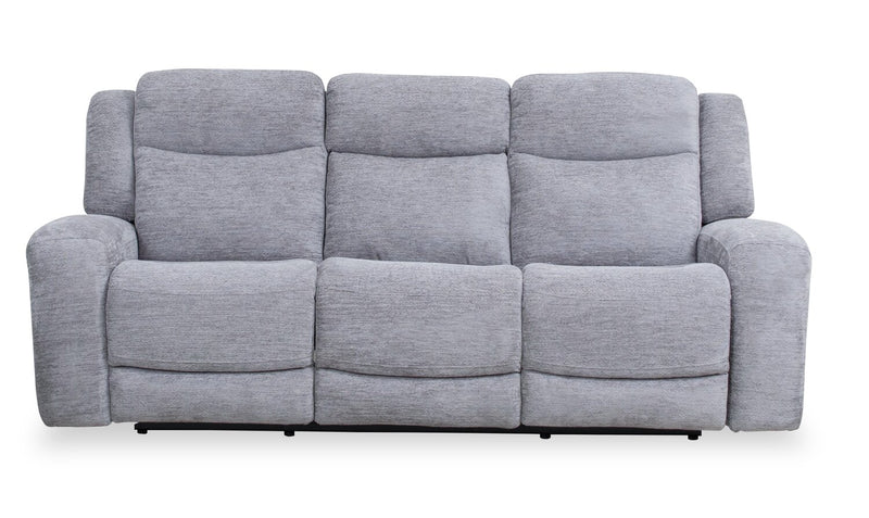 Sofa à inclinaison électrique Atlantis de 90 po en tissu avec ports USB - gris tourterelle