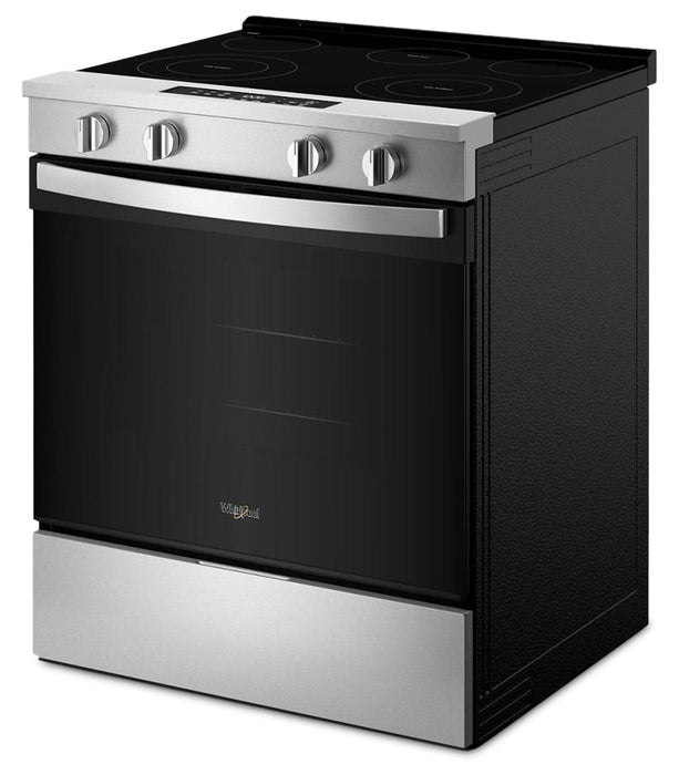 Cuisinière intelligente électrique Whirlpool de 5,3 pi3 et de 30 po avec mode sans préchauffage - acier inoxydable - YWSES3330TS