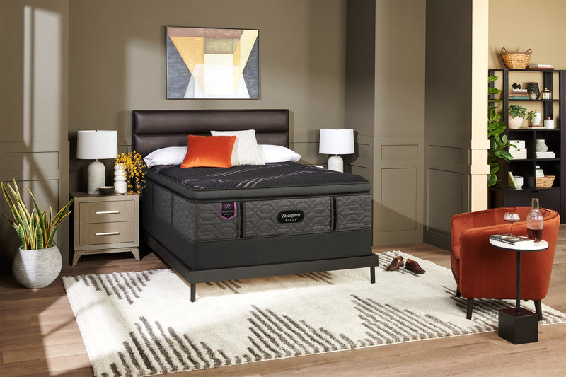 Ensemble matelas à Euro-plateau épais Magenta Signature de Beautyrest BlackMD pour lit double