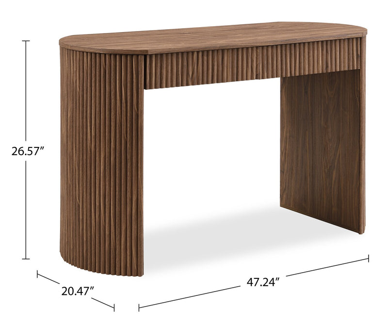 Table de salon Briggs de 47,24 po avec rangement - brune
