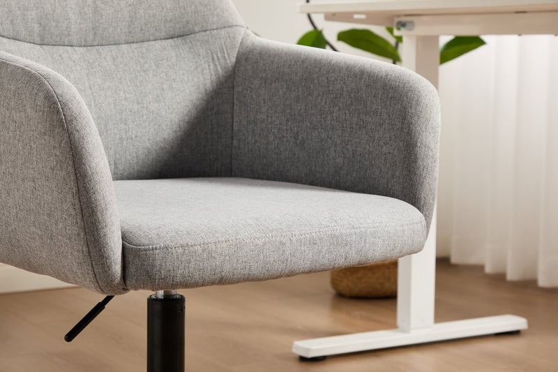 Chaise de bureau pivotante Stevie de 23 po à hauteur réglable - grise 