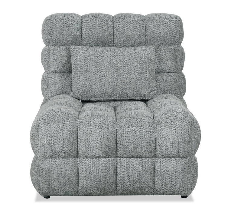 Fauteuil d’appoint Wave de 34,65 po avec massage - gris