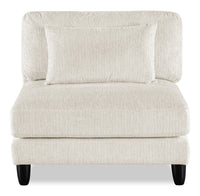  Fauteuil sans accoudoirs modulaire Lounge de 40 po en tissu chenille - beige