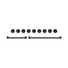 Ensemble de poignées et de boutons Thor Kitchen bleu métallisé pour cuisinière de 48 po - CKA-RG48-BLU