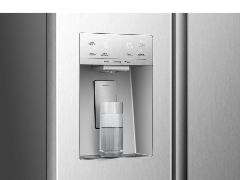 Réfrigérateur Hisense de 30 pi3 et de 36 po à portes françaises - acier inoxydable résistant aux traces de doigts - HRF300P7DSE