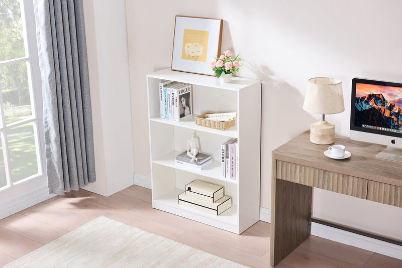 Bibliothèque William de 31,5 po à 2 tablettes - blanche