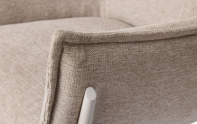 Fauteuil d’appoint Tori de 32,68 po en tissu avec armature en métal - sable