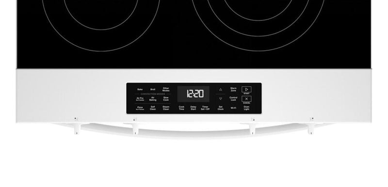 Cuisinière électrique Whirlpool de 5,3 pi³ et de 30 po avec cuisson à air - blanche - YWSES5030SW