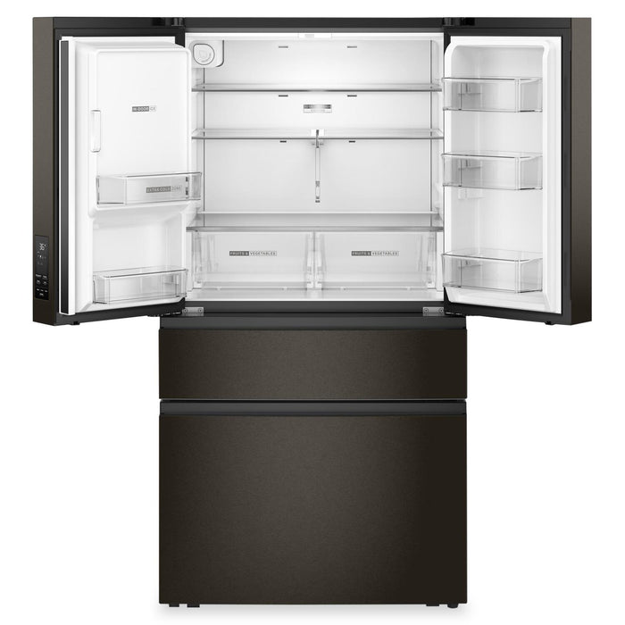 Réfrigérateur Whirlpool de 29 pi3 et de 36 po à portes françaises - acier inoxydable noir résistant aux traces de doigts - WRMF3536SV