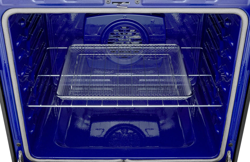 Cuisinière intelligente électrique LG de 6,3 pi³ avec friture à air - acier inoxydable noir - LREN6323ZE