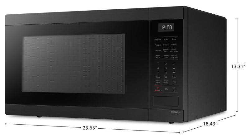 Four à micro-ondes de comptoir Samsung de 1,9 pi3 avec cuisson par capteur - MS19DG8500MTAC