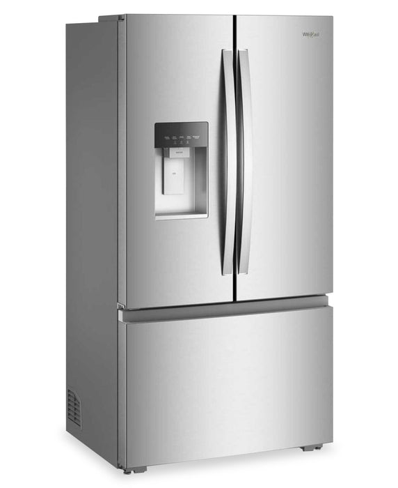 Réfrigérateur Whirlpool de 23,4 pi3 et de 36 po à portes françaises - acier inoxydable résistant aux traces de doigts - WRFC5036RZ
