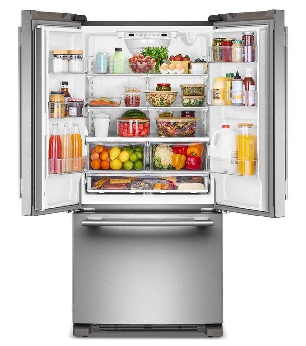 Réfrigérateur KitchenAid de 22 pi3 et de 33 po de profondeur standard à portes françaises - KRFF333SPS