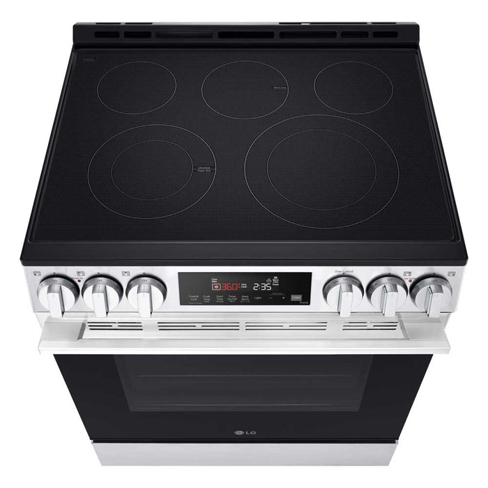 Cuisinière intelligente électrique LG de 6,3 pi³ avec EasyCleanMD - acier inoxydable résistant aux taches - LSEL6333XE