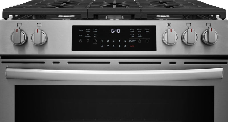 Cuisinière à gaz Frigidaire Gallery de 5,1 pi3 avec friture à air - acier inoxydable - GCFG3059BF\t