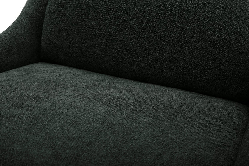 Chaise de salle à manger Clay en tissu de polyester - anthracite