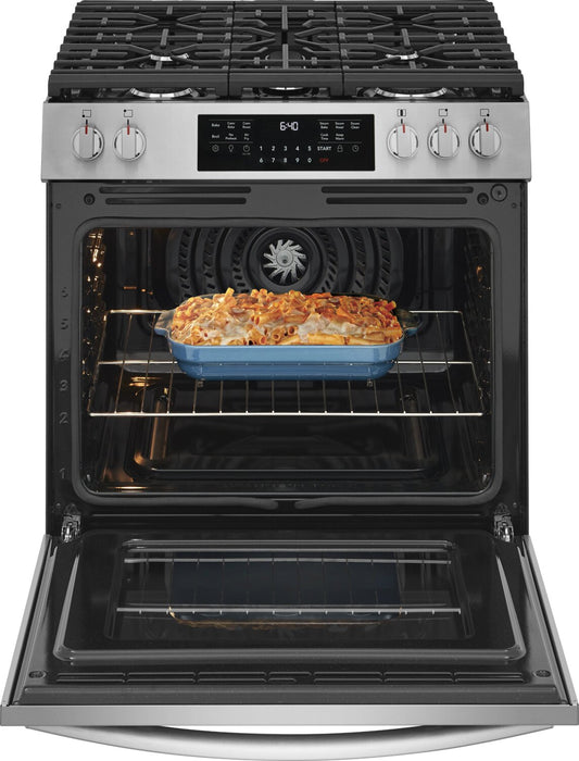 Cuisinière à gaz Frigidaire Gallery de 5,1 pi3 avec friture à air - acier inoxydable - GCFG3059BF\t