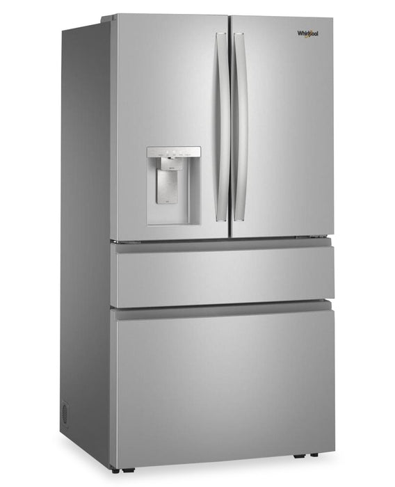 Réfrigérateur Whirlpool de 29 pi3 et de 36 po à portes françaises - acier inoxydable résistant aux traces de doigts - WRMF3636SZ