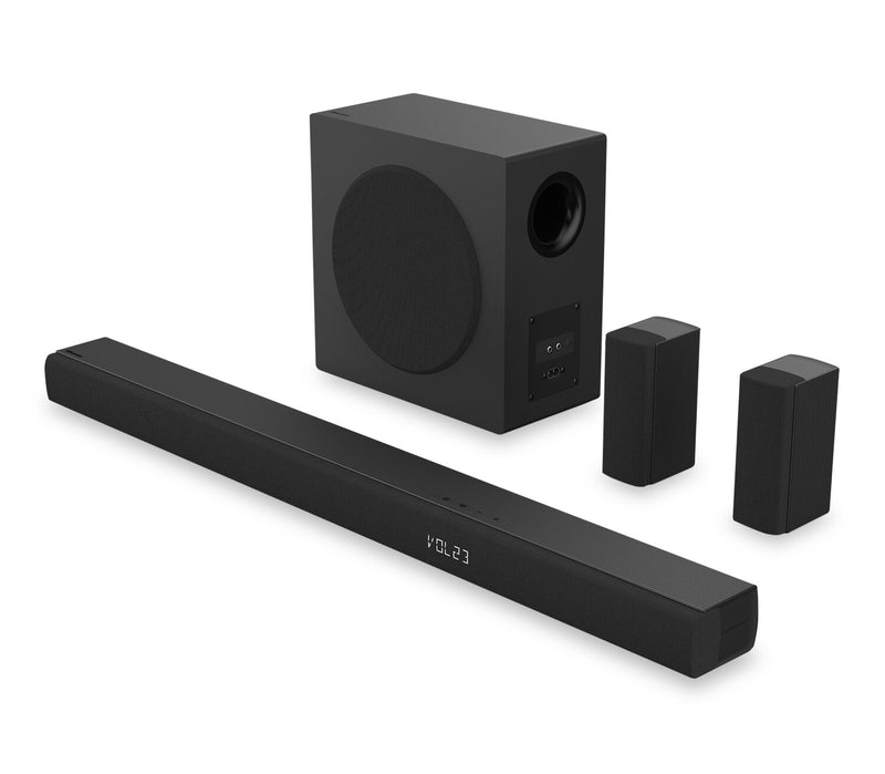 HS5100SB Barre de son de 540 W à 5.1 canaux HISENSE HS5100 avec caisson d’extrêmes graves sans fil et haut-parleurs arrière