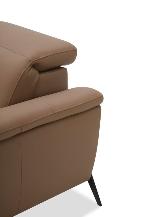  Sofa sectionnel de gauche à inclinaison électrique Valencia 5 pièces - Blanca Macha