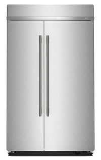 Réfrigérateur encastré KitchenAid de 29,4 pi3 et de 48 po à compartiments juxtaposés - acier inoxydable - KBSN748SPS