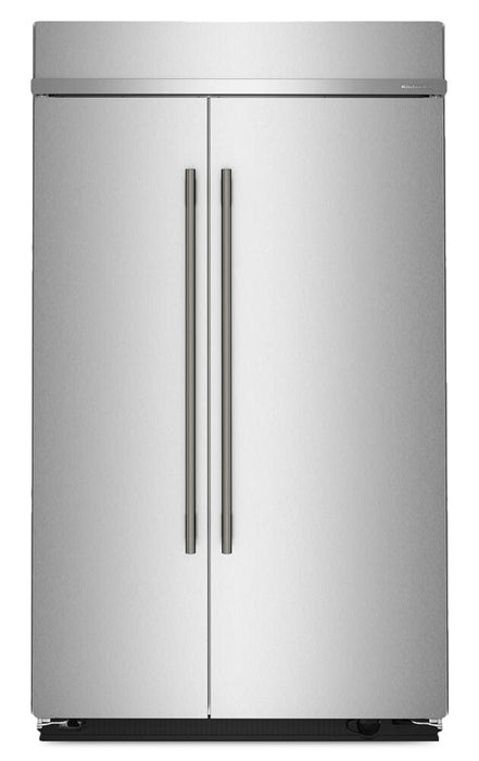 Réfrigérateur encastré KitchenAid de 29,4 pi3 et de 48 po à compartiments juxtaposés - acier inoxydable - KBSN748SPS