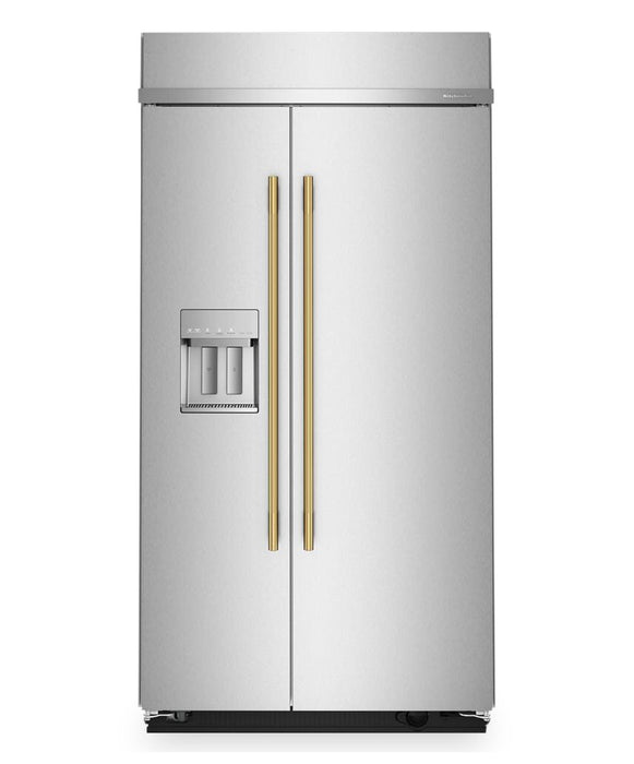 Réfrigérateur encastré KitchenAid de 25,1 pi3 et de 42 po à compartiments juxtaposés - acier inoxydable - KBSD742SPS