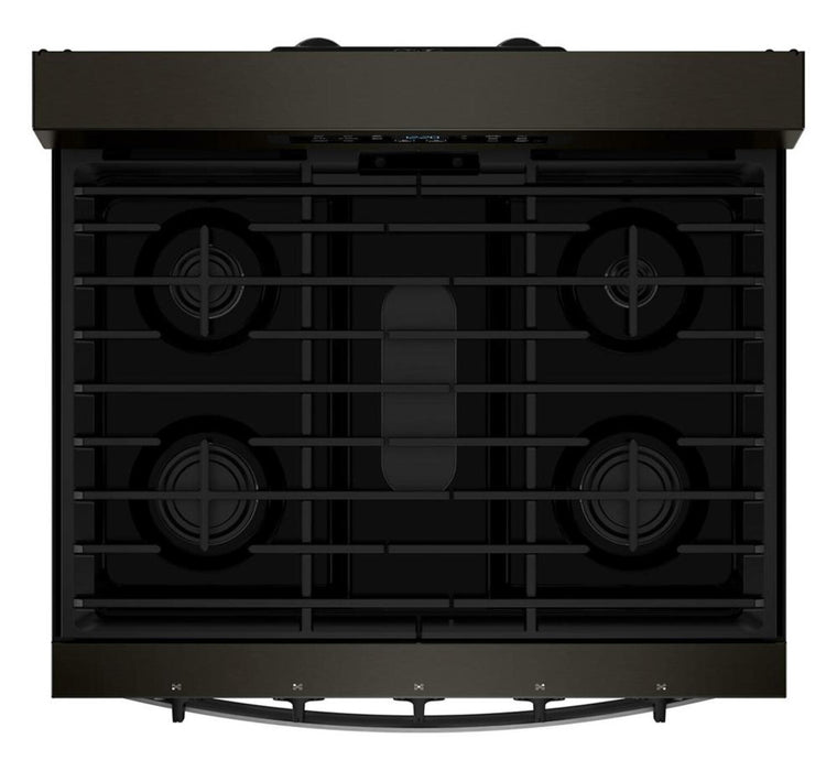 Cuisinière à gaz Whirlpool de 5,0 pi3 avec cuisson à air – noir sur acier inoxydable - WFGS5730SV