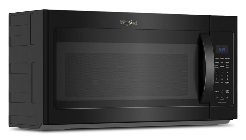 Four à micro-ondes à hotte intégrée Whirlpool de 1,9 pi³ avec cuisson par capteur - noir - YWMMS3230SB