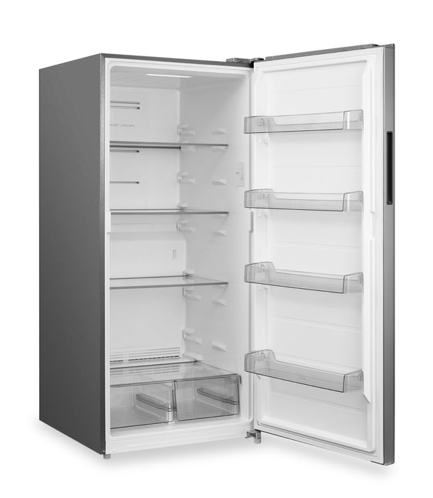 Appareil vertical 2 en 1 Midea de 21 pi3 convertible en réfrigérateur ou congélateur - acier inoxydable - MRU21B6ASL