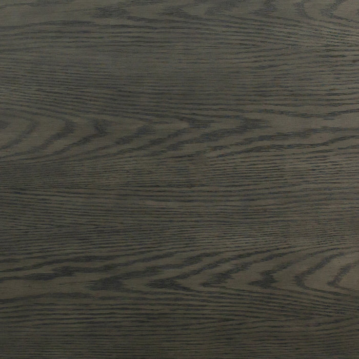 Table à café moderne ronde Eldon de 38 po en bois massif - grain de café