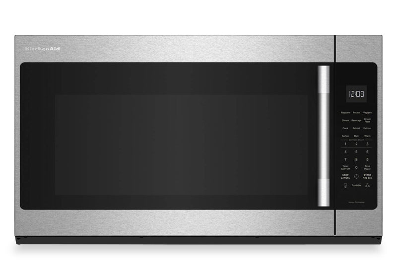 Four à micro-ondes à hotte intégrée KitchenAid de 2,1 pi3 - acier inoxydable - YKMMS330SPS