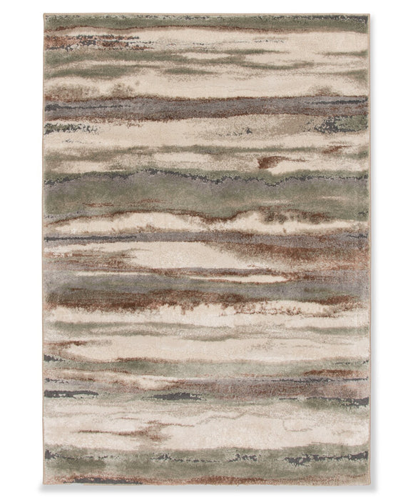 Carpette Birch tissée à la machine de 7 pi x 10 pi - multicolore 