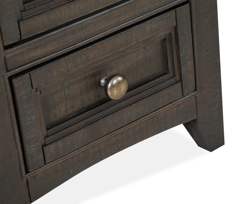 Table de fauteuil traditionnelle Hanson de 15 po en pin - graphite