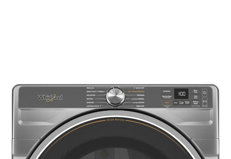 Sécheuse électrique intelligente Whirlpool de 7,4 pi³ avec vapeur - YWED6720RR