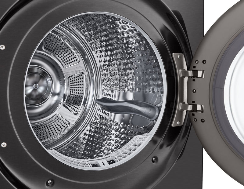 Sécheuse LG de 7,8 pi³ avec pompe à chaleur - acier noir - superposable - DLHC6702B