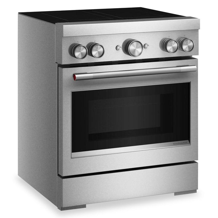 Cuisinière KitchenAid de 4,1 pi3 et de 30 po à convection avec friture à air sans préchauffage - acier inoxydable - KFIS930SSS