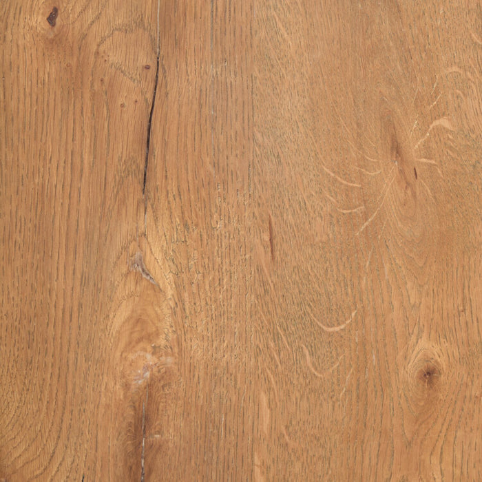 Lit à panneaux Henri de Scott Living en bois avec tête de lit et cadre de lit, brun - format très grand lit