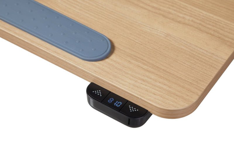 Bureau portatif Aaron de 26,77 po à hauteur réglable avec dessus relevable – chêne