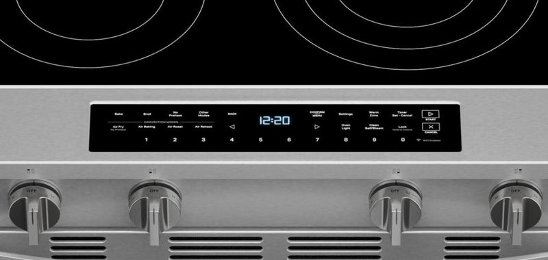 Cuisinière électrique Whirlpool de 5,3 pi3 avec friture à air et revêtement WipeCleanMC - acier inoxydable - YWSES7530RZ