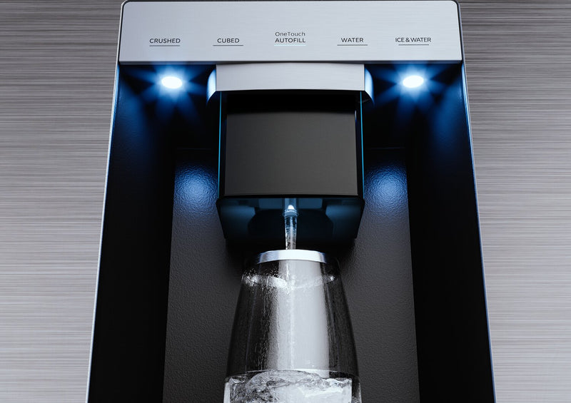 Réfrigérateur Midea de 28,9 pi³ et de 36 po à portes françaises avec distributeur automatique OneTouch AutoFillMC -  MRF29D9BST