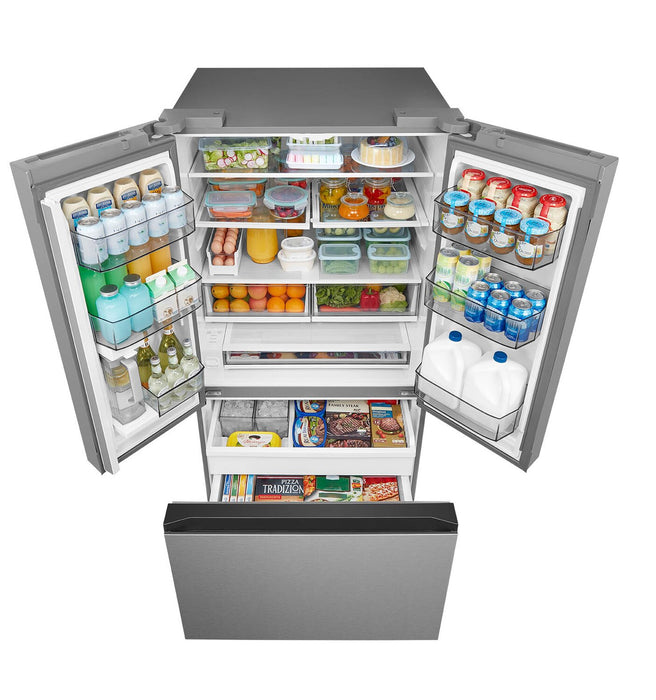 Réfrigérateur Midea de 31,7 pi³ et de 35,8 po à portes françaises - acier inoxydable - MRF32I6BST