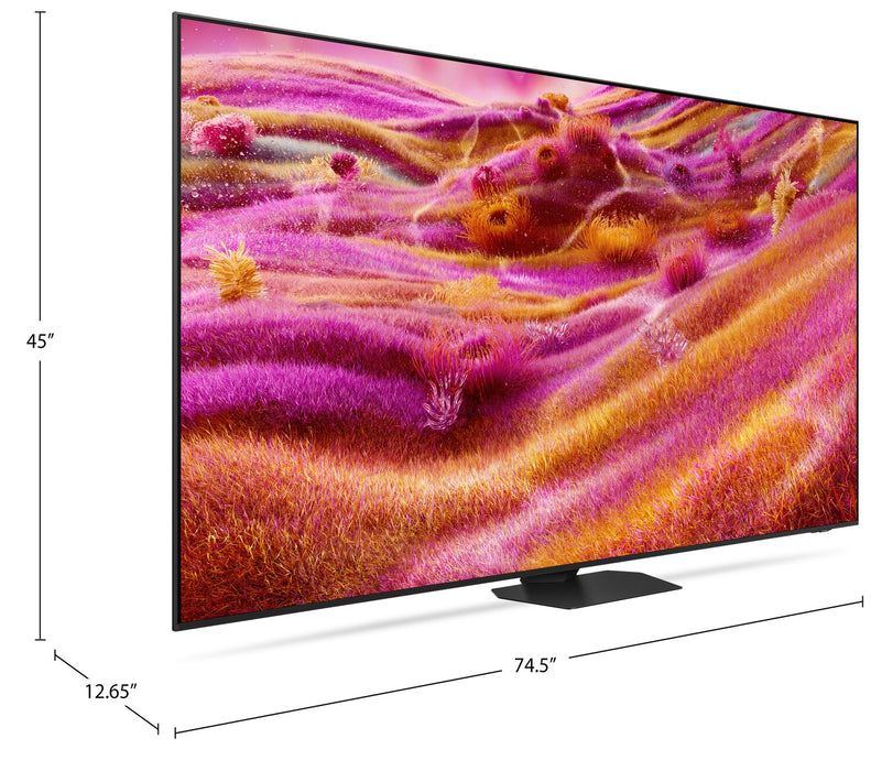 Téléviseur intelligent Neo QLED SAMSUNG QN90F UHD 4K de 85 po avec IA et système d’exploitation Tizen (QN85QN90FAFXZC) - modèle 2025