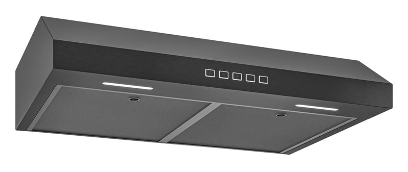 Hotte de cuisinière sous l’armoire Broan de série GLA2 de 36 po - acier inoxydable noir - GLA2363BLS 